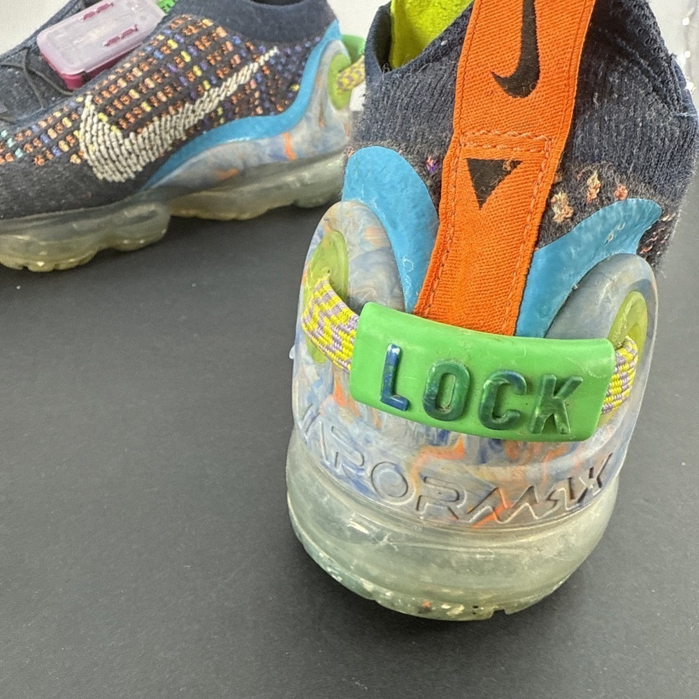 Nike Air VaporMax 2020 Flyknit Deep Royal Blue Multi W Size 6.5 - Picture 14 of 16